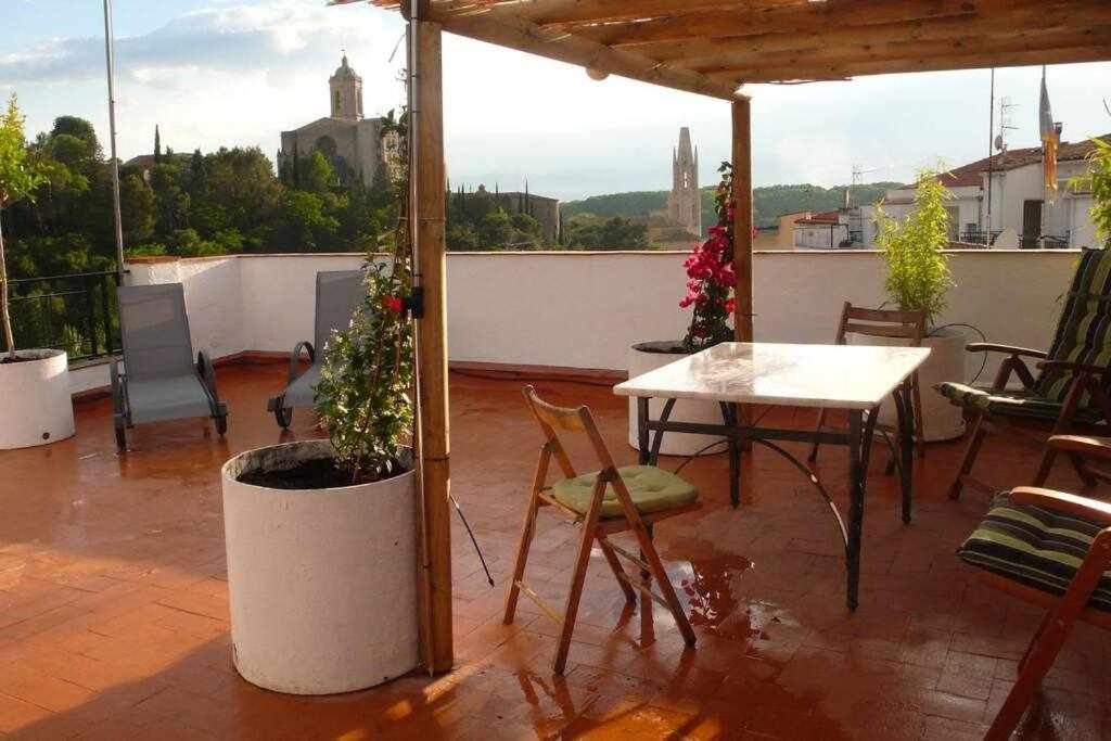 Apartamento Con Increibles Vistas Y Terraza Girona Exteriér fotografie