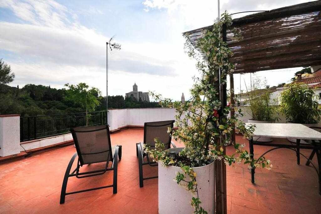 Apartamento Con Increibles Vistas Y Terraza Girona Exteriér fotografie
