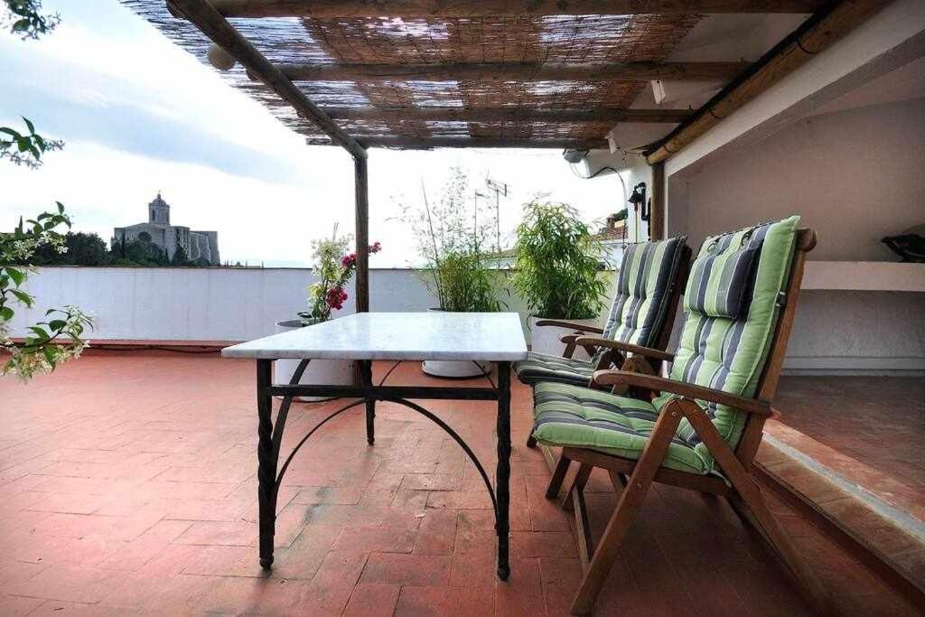 Apartamento Con Increibles Vistas Y Terraza Girona Exteriér fotografie