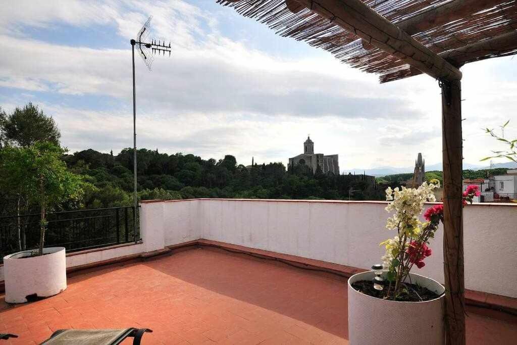 Apartamento Con Increibles Vistas Y Terraza Girona Exteriér fotografie