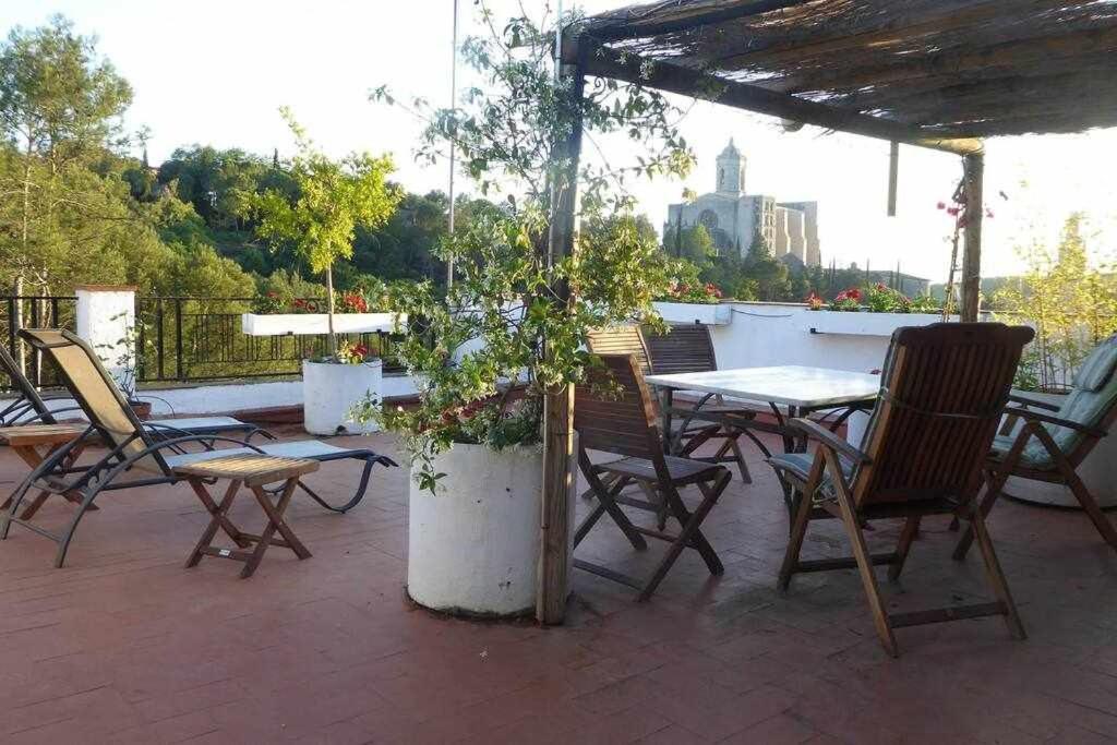 Apartamento Con Increibles Vistas Y Terraza Girona Exteriér fotografie