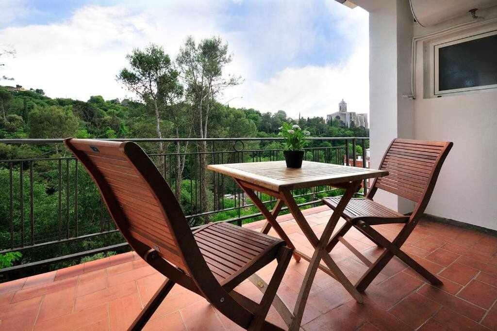 Apartamento Con Increibles Vistas Y Terraza Girona Exteriér fotografie